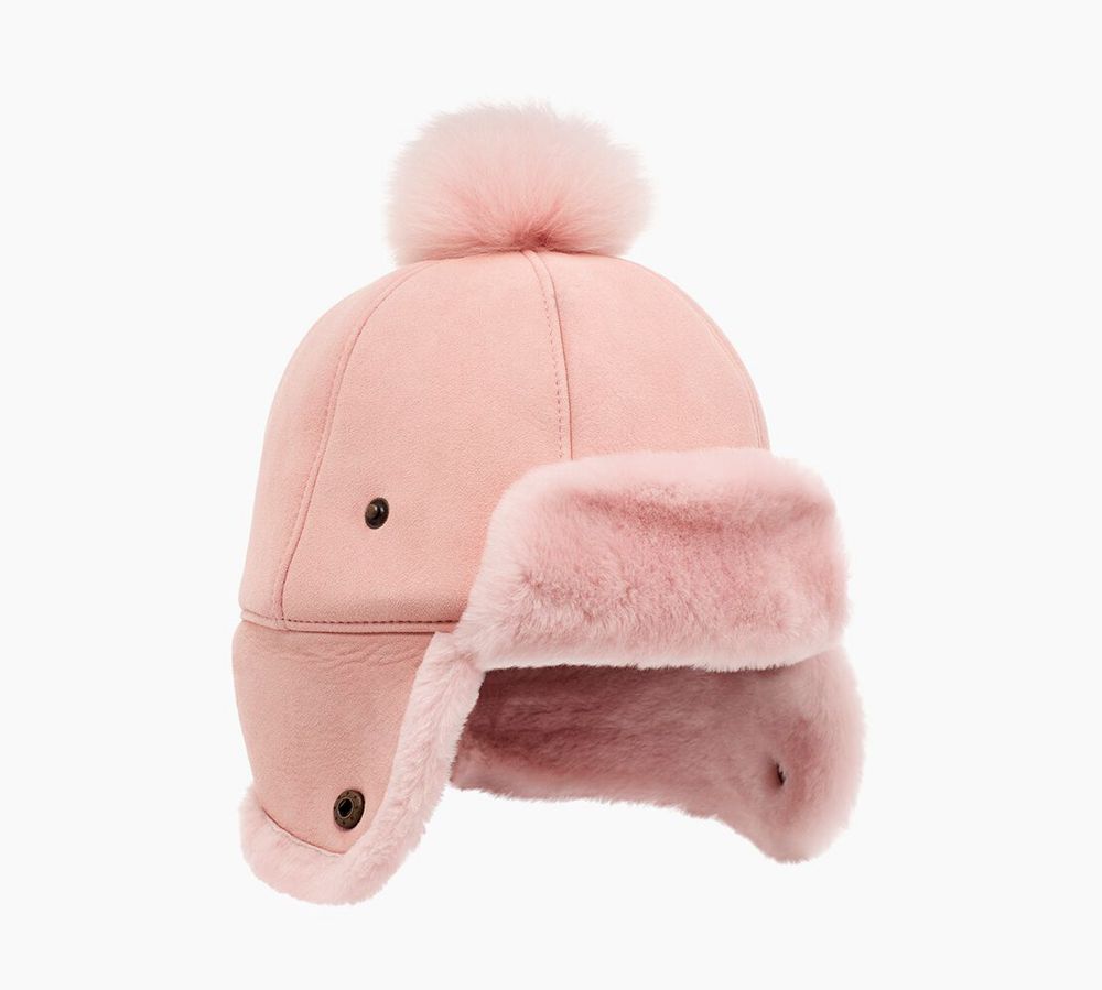 Ugg Up Flap - Womens Hats - Pink - NZ (8346ELTXM)